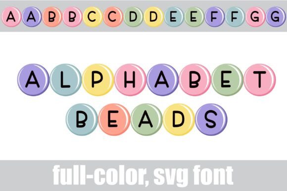 Alphabet Beads: A Playful Typeface for Modern Creators