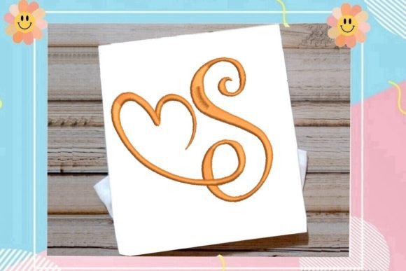 Beautiful Monogram S Letter Heart: A Guide to Elegant Embroidery