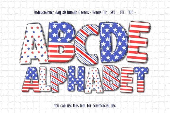 Celebrate with Dimension: The Independence Day 3D Font