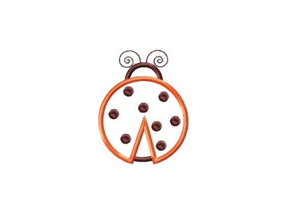 Charming Embroidery: The Ladybug Applique Design