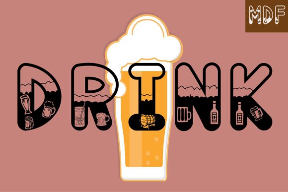 Drink Font: A Playful Typeface for Authentic Designs