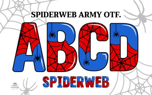 Spiderweb Army: A Creative Font for Mystical Projects