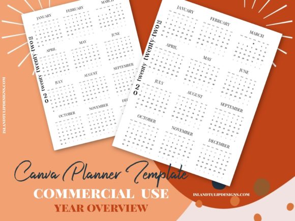 Streamline Your Year: The Year Overview Calendar Planner Template
