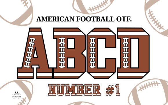 The American Football Alphabet: Typography With Athletic Spirit