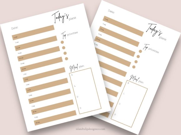 The Simple Power of an Undated Daily Planner Template