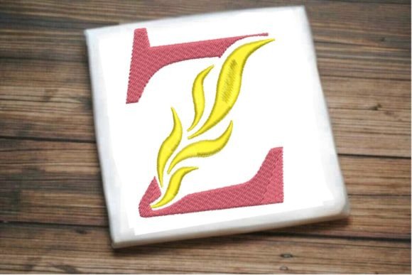 Z Letter Alphabet on Fire: A Flaming Statement for Modern Design